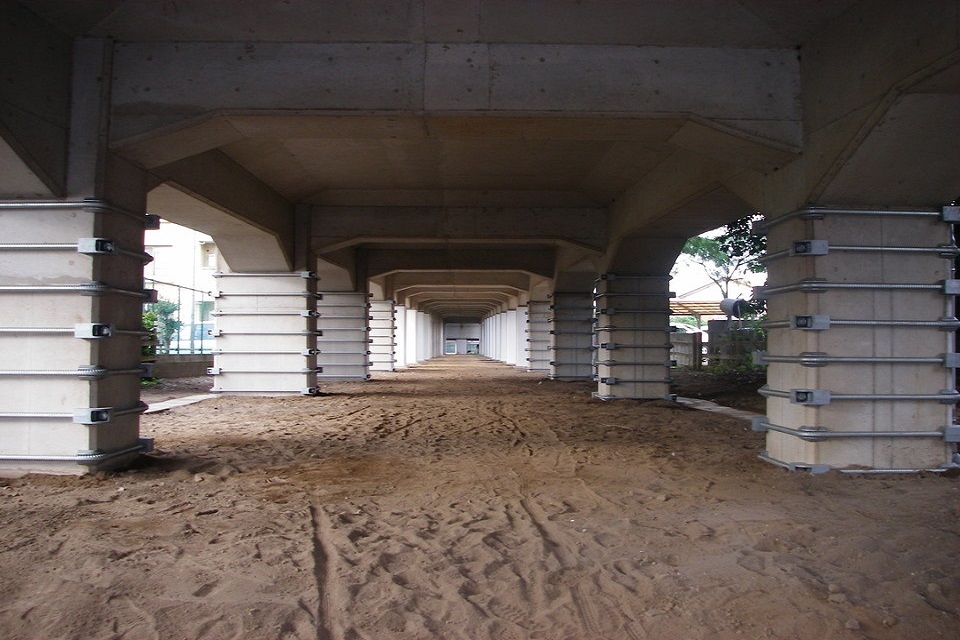 柏駅付近耐震補強工事