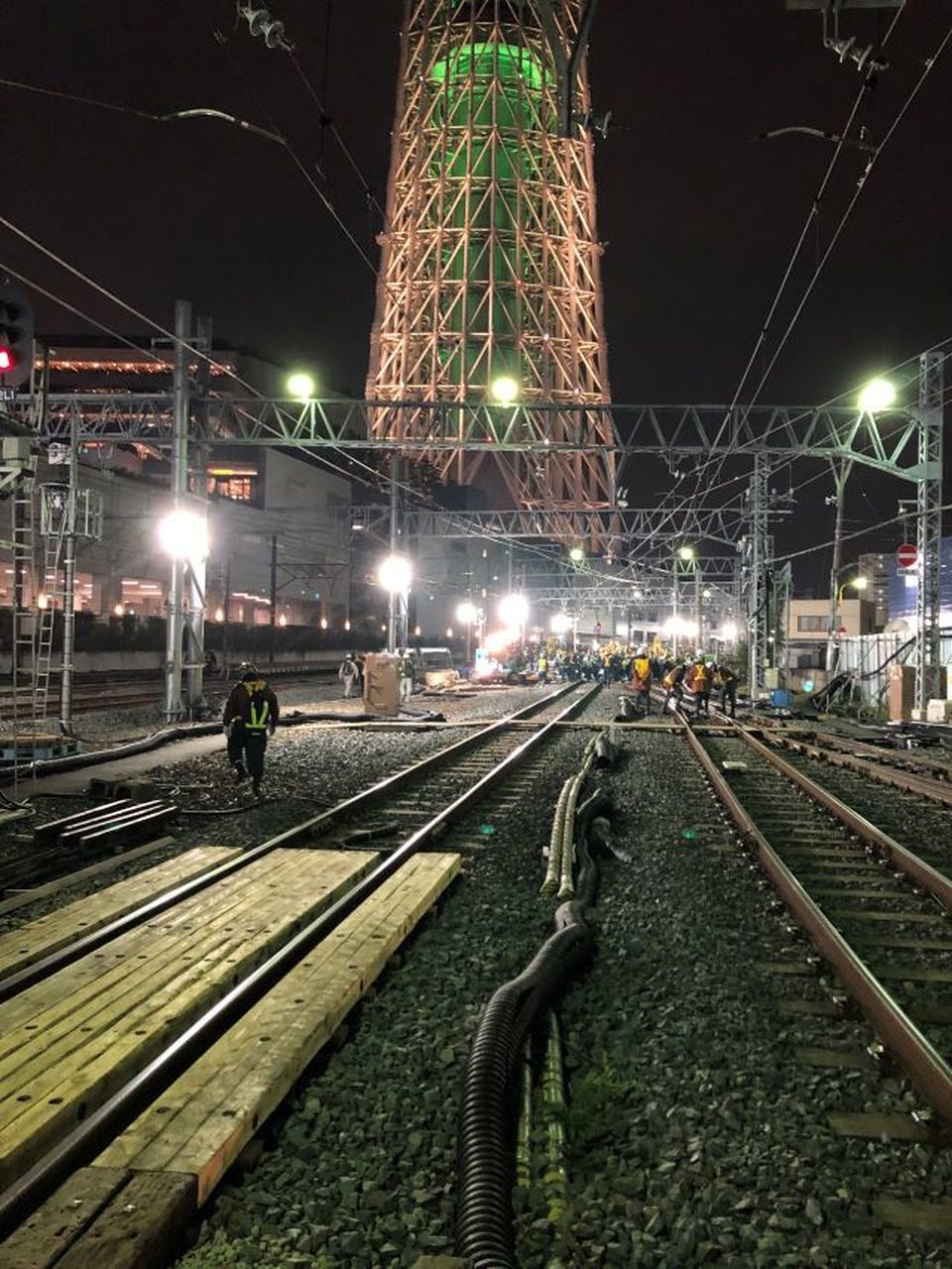 とうきょうスカイツリー駅付近仮線軌道切替工事 画像3