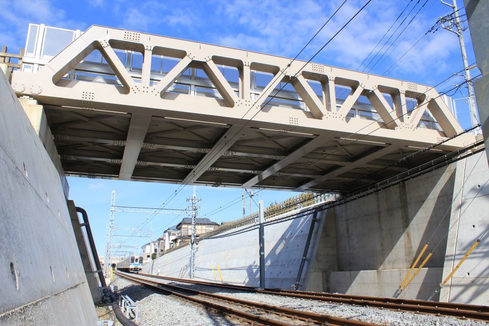 六実～逆井間複線化工事（逆井跨線道路橋） 画像2