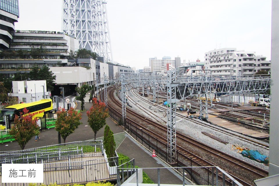 とうきょうスカイツリー駅付近仮線軌道切替工事 画像4